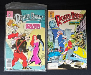 R9 Roger Rabbit ToonTown First Disney Comics Issue And Issue #5 Of Whos Afraid Of The Big Bad Wolf