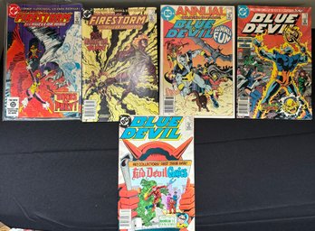 R9 DC Comic Book Collection To Include The Fury Of Firestorm, Blue Devil, And Robotech Defenders