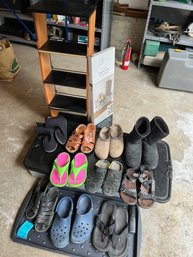 R0 Shoes Including. Crocs, Merrel, Seibel And Others - Women Size 9 And 10. Under Bed Storage, Shoe Tray