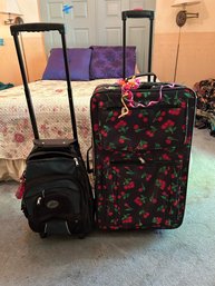 R5 Cherry Themed Suitcase With Wheels, Small Bag Suitcase With Wheels