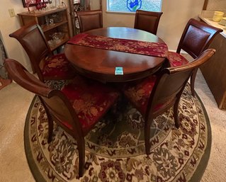 Rm3 Dining Table And Chair Set Including Six Cushioned Chairs With Matching Table Runner And Placemats