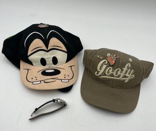 Vintage Scooby Doo Watch, Goofy Hat Co. Goofy Hat, Goofy Baseball Cap, 1999 Disneyland Pin, Navy Pin