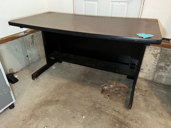 R0 Laminate Topped Heavy Metal Base Office Style Table 27.5in X 48in X 24in