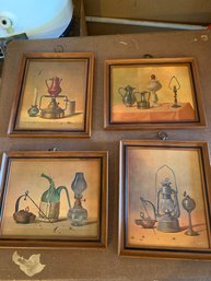 Set Of 4, Framed Artwork - Home Interior Products