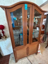 Rm3 China Cabinet Hutch With Glass Doors And Shelves
