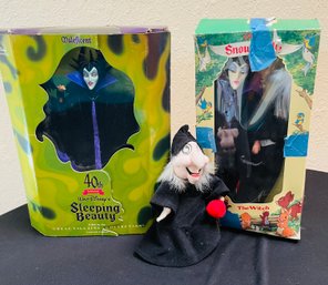 R2 Limited Edition Maleficent Collector Doll, The Evil Queen And Witch Dolls From Snow White And Witch Plush