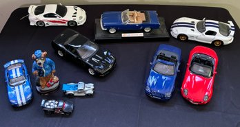 R9 Model Car Lot, To Include A Remeco Figure, Located Up Stairs