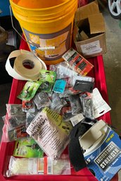 R0 Five Gallon Bucket Of Misc Household Hardware