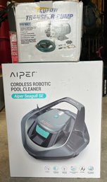 R0 Aiper Cordless Robotic Pool Cleaner And Trupow Transfer Pump