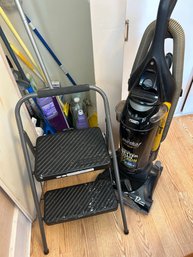 R3 Eureka Vacuum With Hepa Filter, Cosco Step Ladder, Wet Jet Swifter, Variety Of Cleaning Supplies