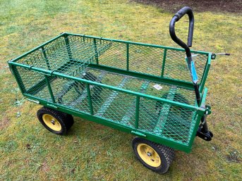 R00 Falconer Garden Cart    Cart Basket Is 13in Deep X 48in Long  24in Wide