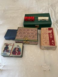 R10 Green Storage Box, Floral Cigar Box, Various Container Boxes