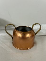 BNH Copper And Brass Cream And Sugar Set