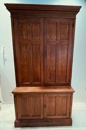 R7 Wooden Armoire 7ft With Cabinet Storage And Key