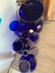 Blue Glass Vases, Blue Glass Vessels