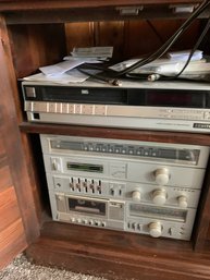 RM5 Sony RCA Victor Reel To Reel, Zenith VCR, Sears Electronic Stereo/Cassette Recorder And Player