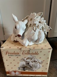 R4 Porcelain Floral Baby Deer