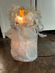 R4 Santas Workbench Light Up Fiber Optic Angel