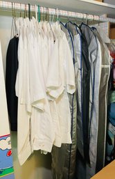 R8 Mens Suit Jackets, Pants, And White Shirts