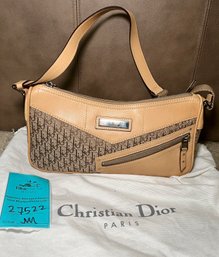 R6 Christian Dior Handbag With Duster Bag, Includes Card Of Authenticity And Tag