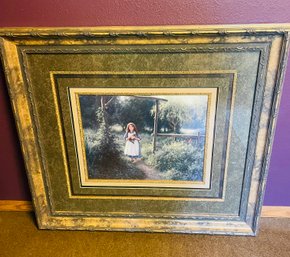 R5 Professionally Framed Lithograph Print Of  Down The Garden Path By Robert Duncan