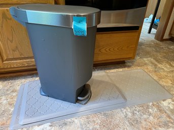 R3 Simple Human Trash Can And Two Cushioned Mats 47in And 29.5in Long X 17.5in Wide