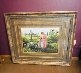 R5 Professional Framed Lithograph Artwork  Maggie And Her Mother By Robert Duncan