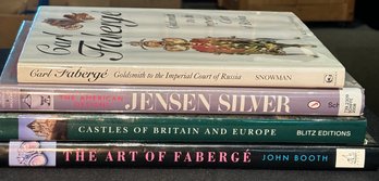 R2 Castles Of Britain And Europe, The American Designs Jensen Silver, Carl Faberge Goldsmith To The Imperial C