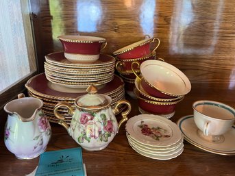 R4 Fondeville England Ambassadore China.  Teacups And Small Plates.   Additional Small Pieces Please See Ohoto