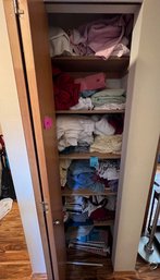 R6 Entire Linen Closet. Towels, Sheets, Placemats, Small Tension Rod, Microfiber Cleaning Cloths