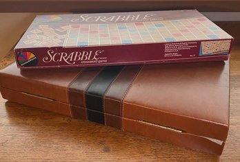 RM1 Scrabble Board Game And Backgammon Set
