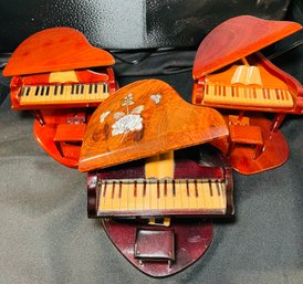 R4 Three Wood Decorative Pianos