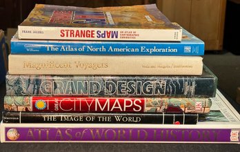 R2 Atlas And Map Themed Coffee Table Books Lot