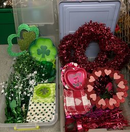 R11 Valentines Day And St Patricks Day Decorations, Table Accessories, Plates, Napkins, Door Hangings, Others