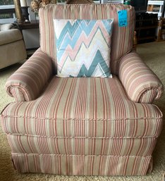 R1 Upholstered Swivel Chair With Pillow 2 Of 2 Matching