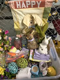 R11 Spring And Easter Decorations, Animal Figurines, Wall Hangings, Easter Baskets And Eggs, Other Items
