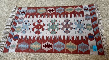 R1 Woven Area Rug With Tassels