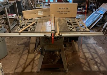 Rigid Table Saw, Caster Set, And Blade Guard Assembly