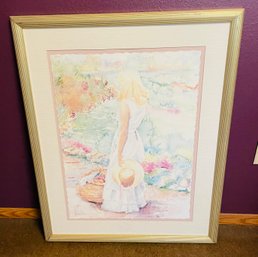 R5 Professionally Framed Artwork, Untitled, Signed By Nancy Phelps