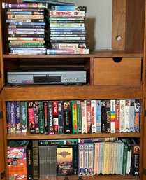 R2 Large VHS And DVD Collection To Include A Samsung DVD Player, Turned On At Time Of Lotting