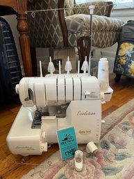 Baby Lock Serger Evolution Model BLE8W2  And Soft Travel Case