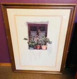 R5 Professionally Framed Lithograph Print, 'Andalucia', By Evelyne Brigeois