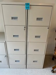 R5 Two Tall W.P. Johnson Company File Cabinets With Keys 52in X 18in X 15in