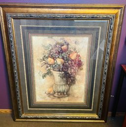 R4 Professionally Framed Lithograph, Old World Fruit - August Grove