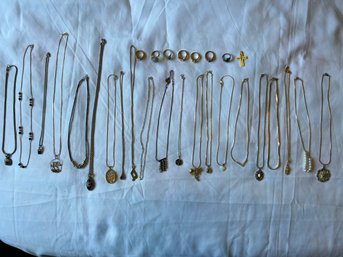 R9 Lot Of Costume Jewelry, Necklaces, Rings