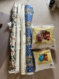 R5 Large Rolls Of Fabric 56in Width, Pillow Forms And Fringe