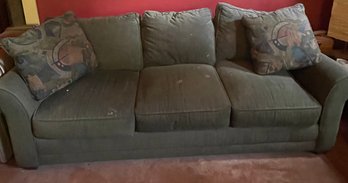 Queen Size Sleeper Sofa With Two Pillows