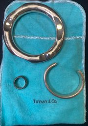 RM6 Tiffany & Co Jewelry Set To Include 2 Bracelets And 1 Ring All Stamped 925, Comes With Tiffany Blue Bag