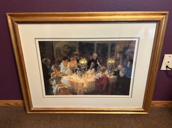 R5 Jules Alexandre Grun Painting/lithograph, The End Of Dinner