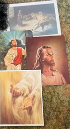 R4 Collection Of Artworks Depicting Religious Scenes And Jesus